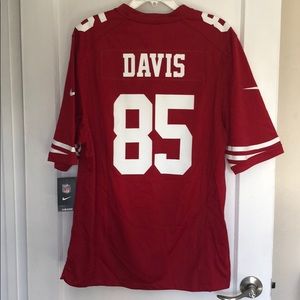 New with tags! 49ers Vernon Davis Jersey.